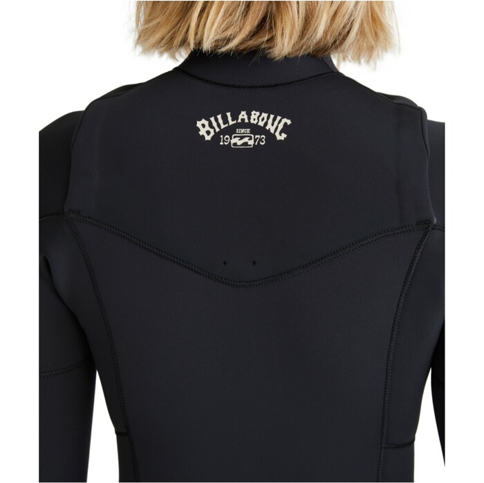 2024 Billabong Womens Salty Dayz Natural 4/3mm Chest Zip Wetsuit ABJW100196 - Black